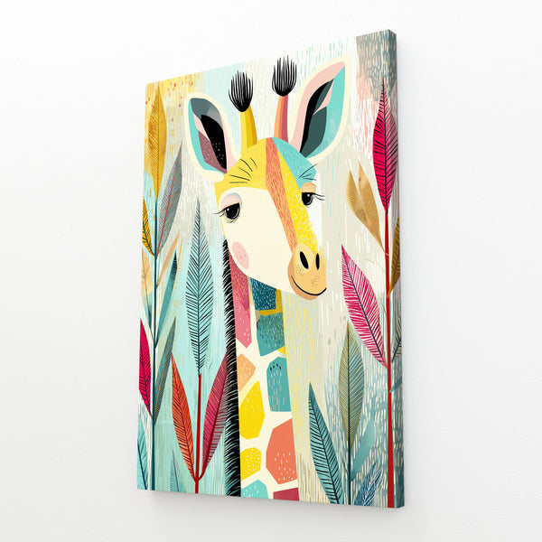 Colored Giraffe Print