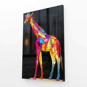 Colored Giraffe Wall Decor