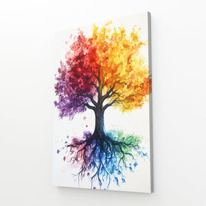 Colored Tree Of Life Wall Art