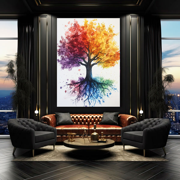 Colored Tree Of Life Wall Art