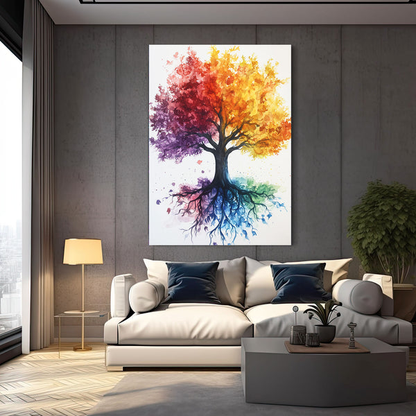 Colored Tree Of Life Wall Art