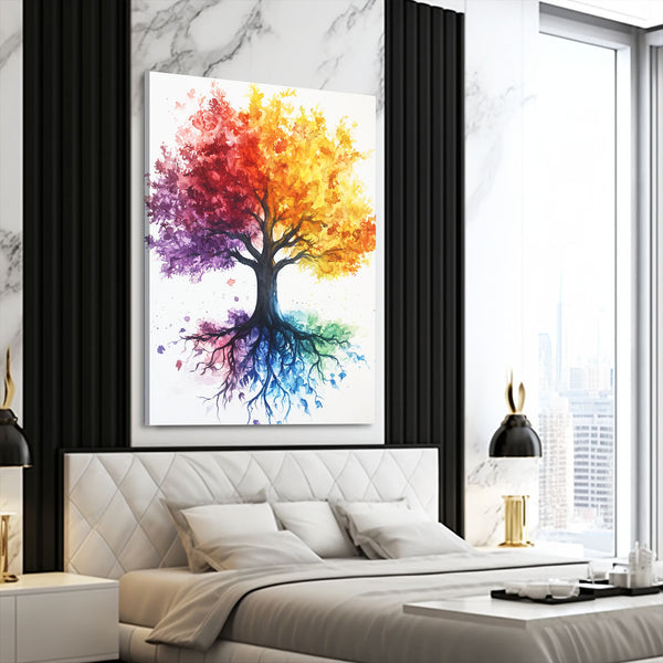 Colored Tree Of Life Wall Art