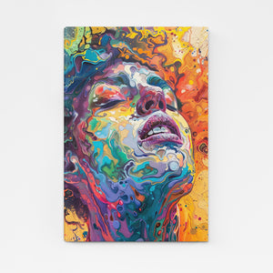 Colored Trippy Art Canvas | MusaArtGallery™