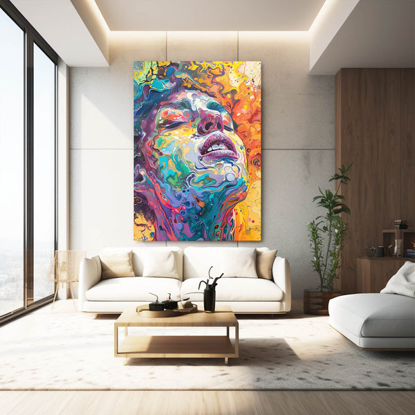 Colored Trippy Art Canvas | MusaArtGallery™