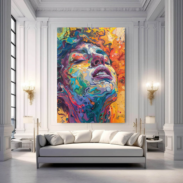 Colored Trippy Art Canvas | MusaArtGallery™