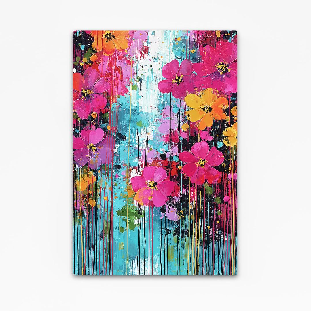 Colorful Abstract Cherry Blossom Art