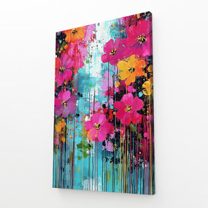 Colorful Abstract Cherry Blossom Art