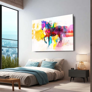 Colorful Abstract Horse Art