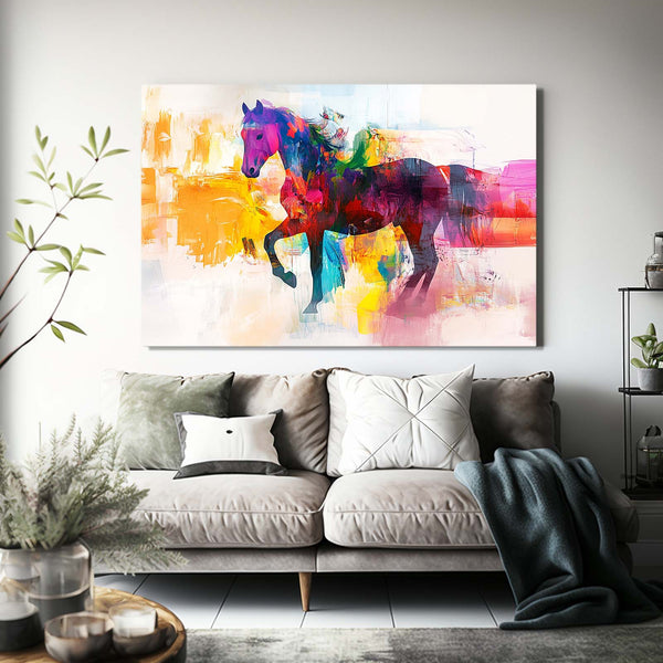 Colorful Abstract Horse Art