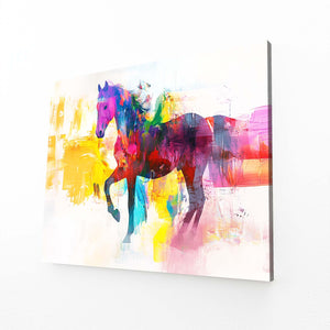 Colorful Abstract Horse Art