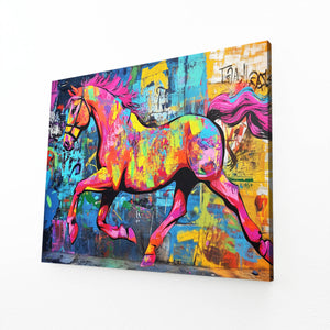 Colorful Abstract Horse Wall Art