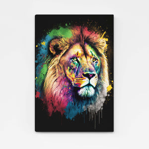 Colorful Abstract Lion Art | MusaArtGallery™