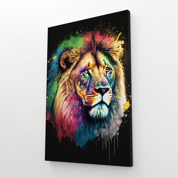 Colorful Abstract Lion Art | MusaArtGallery™