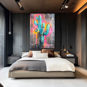 Colorful Art Cactus