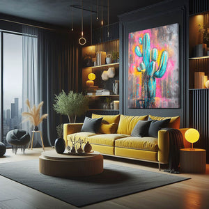 Colorful Art Cactus