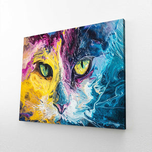Colorful Artwork Cat Art | MusaArtGallery™