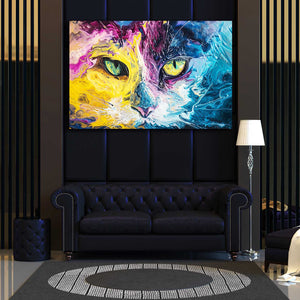 Colorful Artwork Cat Art | MusaArtGallery™