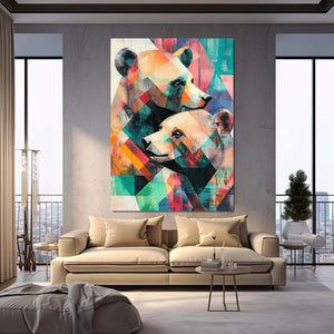 Colorful Bear Art