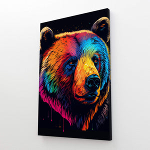 Colorful Bear Wall Art | MusaArtGallery™