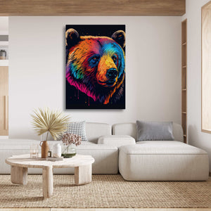 Colorful Bear Wall Art | MusaArtGallery™