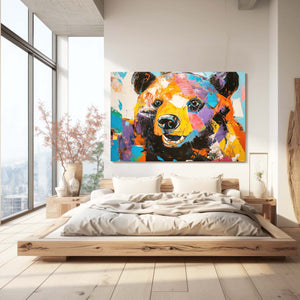 Colorful Bear Wall Artwork