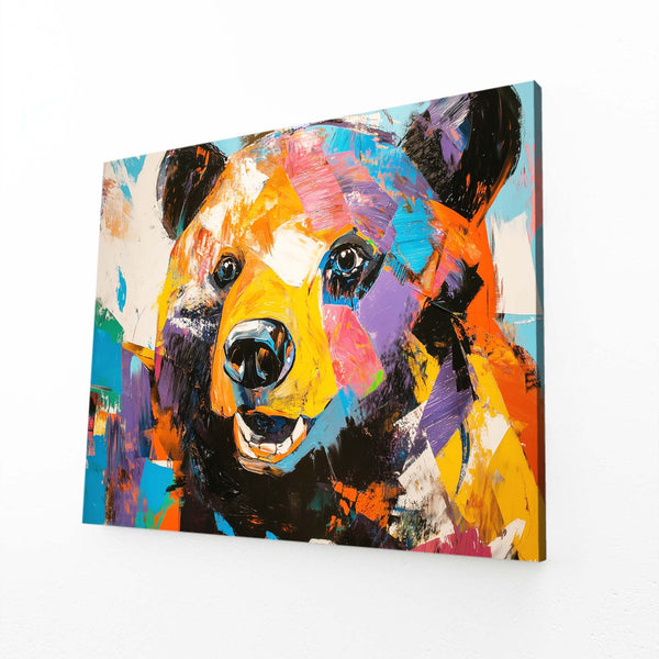 Colorful Bear Wall Artwork