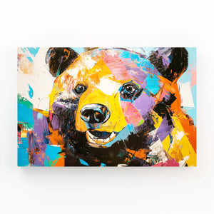Colorful Bear Wall Artwork