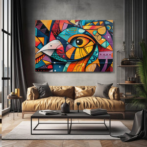 Colorful Bird Mexican Wall Art | MusaArtGallery™