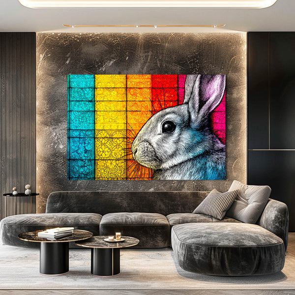 Colorful Bunny Print