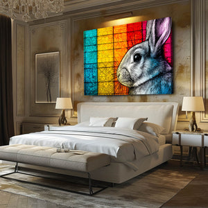 Colorful Bunny Print