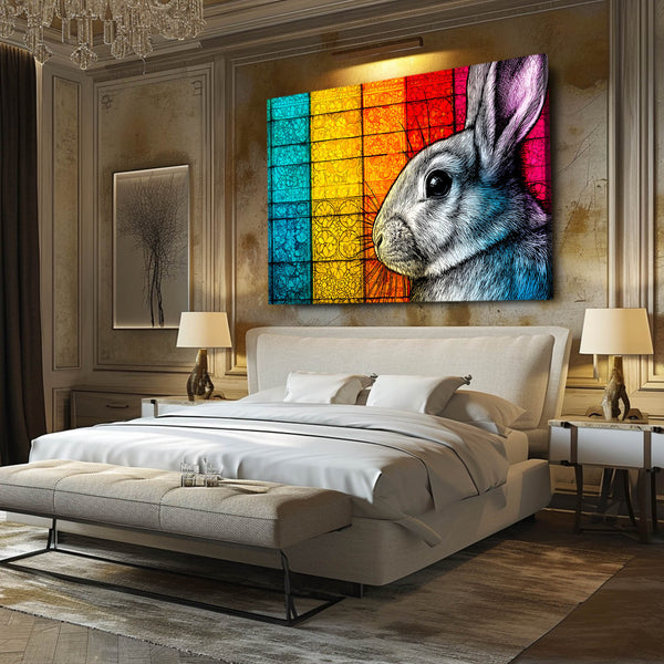 Colorful Bunny Print