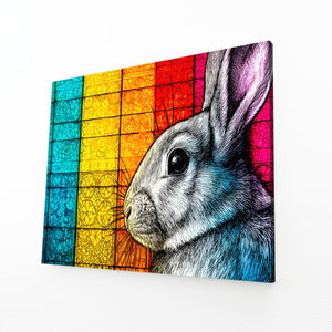 Colorful Bunny Print