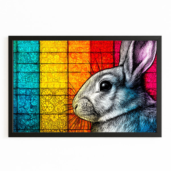 Colorful Bunny Print