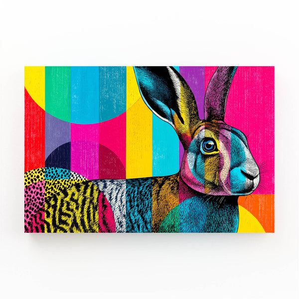 Colorful Bunny Wall Art