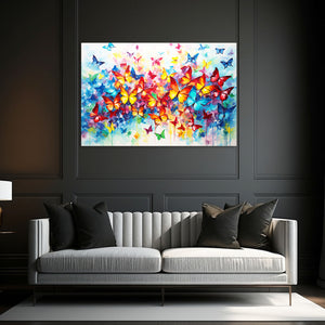 Colorful Butterfly Horizontal Wall Art | MusaArtGallery™