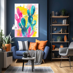 Colorful Cactus Art Print