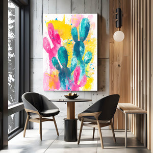 Colorful Cactus Art Print