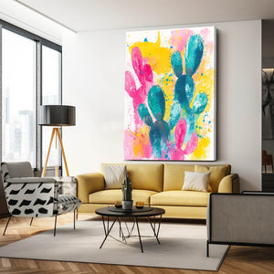 Colorful Cactus Art Print