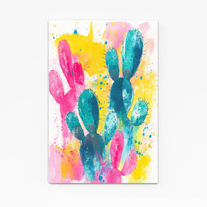 Colorful Cactus Art Print
