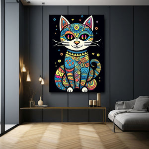 Colorful Cat Wall Art | MusaArtGallery™