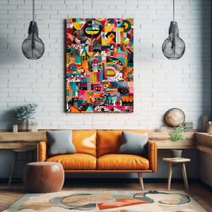 Colorful Chaos Mexican Wall Art | MusaArtGallery™