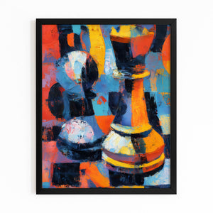 Colorful Chess Painting Art