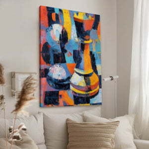 Colorful Chess Painting Art