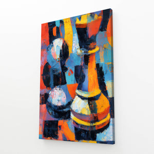 Colorful Chess Painting Art