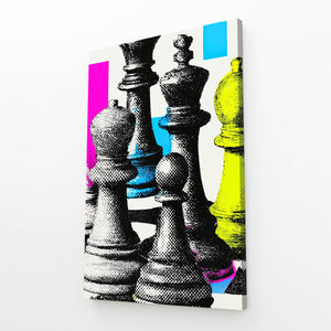 Colorful Chess Piece Art