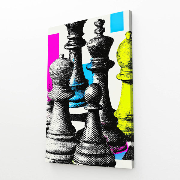 Colorful Chess Piece Art