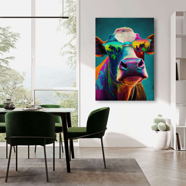 Colorful Cow Wall Art | MusaArtGallery™