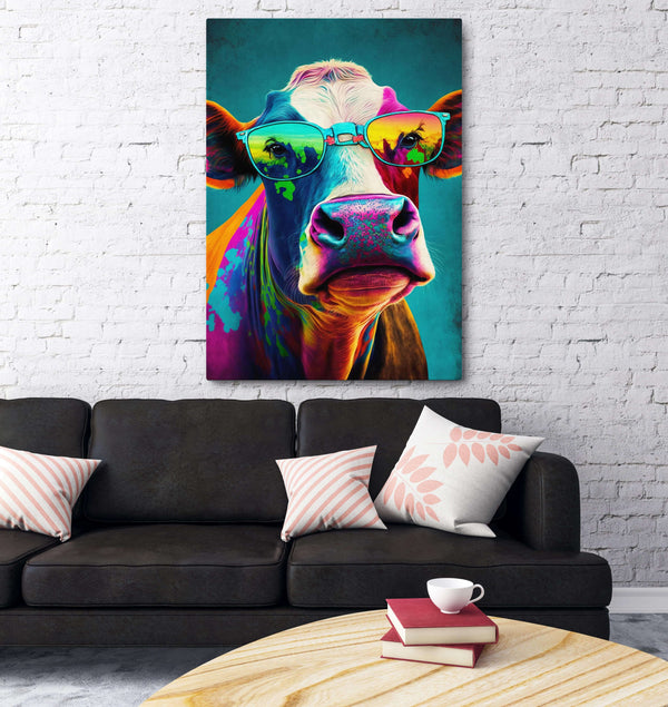 Colorful Cow Wall Art | MusaArtGallery™