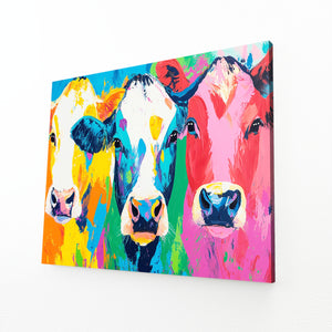 Colorful Cows Print