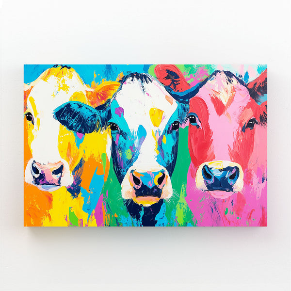 Colorful Cows Print